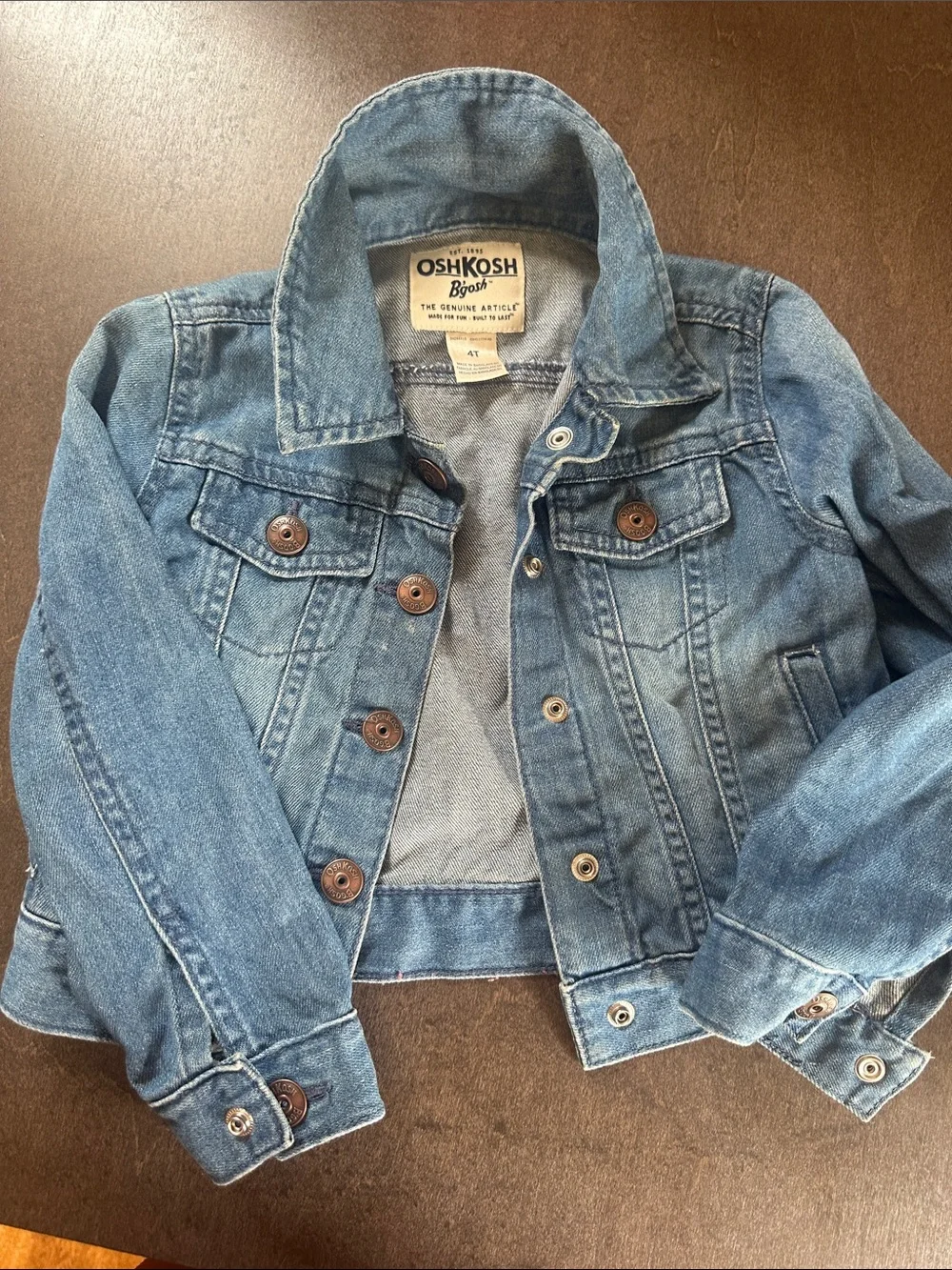 OshKosh B'gosh Boys' Medium Blue Denim Jacket